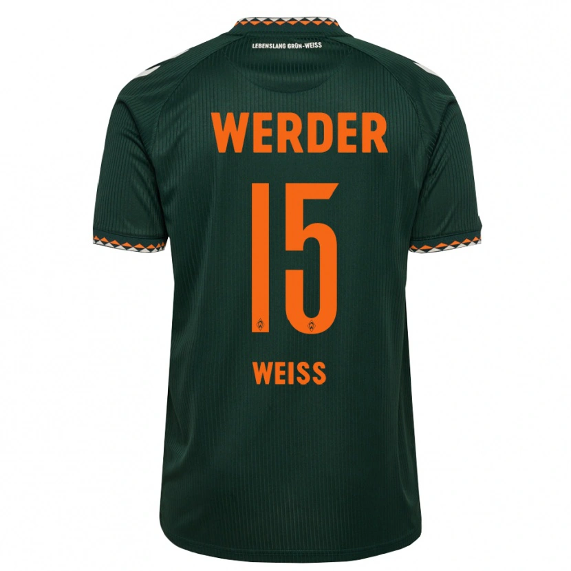 Danxen Hombre Camiseta Michelle Weiß #15 Verde Oscuro Naranja Blanco 2ª Equipación 2026/27 La Camisa México