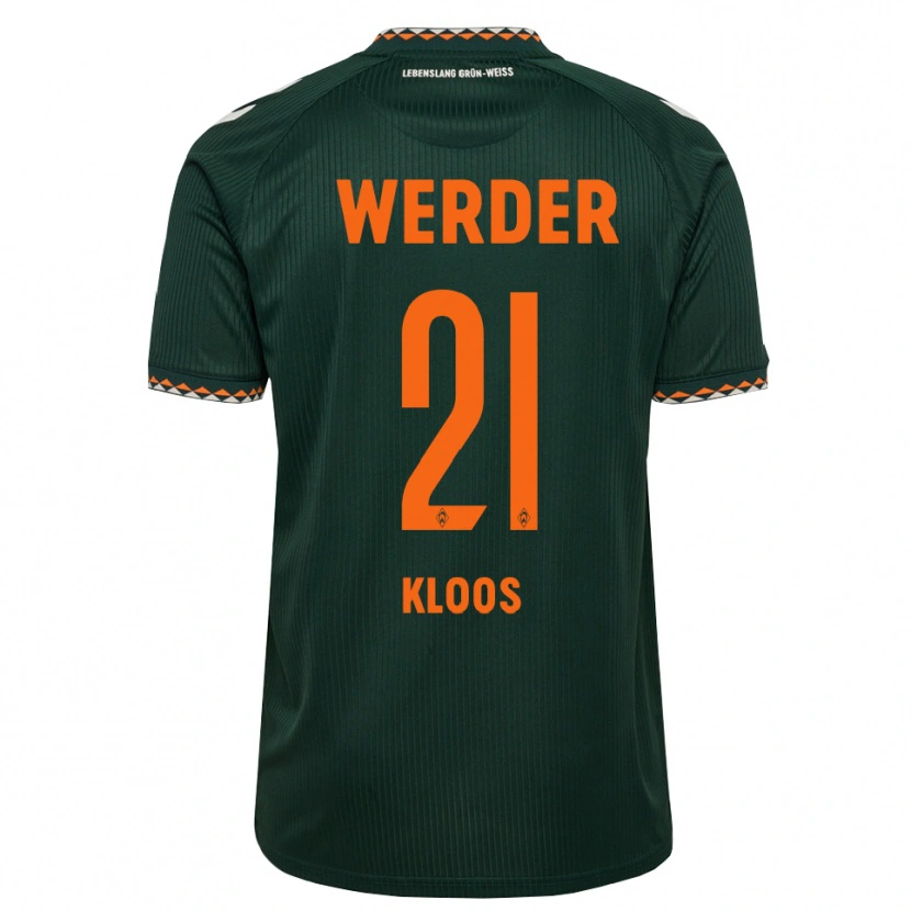 Danxen Hombre Camiseta Arthur Kloos #21 Verde Oscuro Naranja Blanco 2ª Equipación 2026/27 La Camisa México