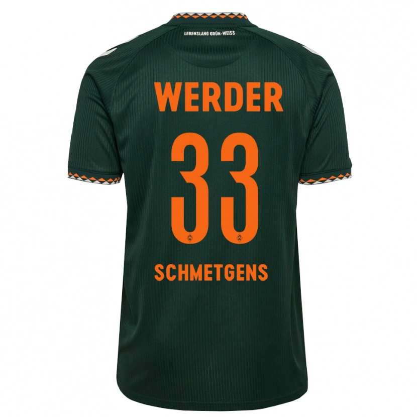 Danxen Hombre Camiseta Mick Schmetgens #33 Verde Oscuro Naranja Blanco 2ª Equipación 2026/27 La Camisa México