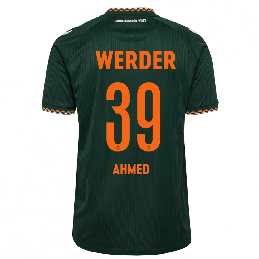 Danxen Hombre Camiseta Abdelhamid Ahmed #39 Verde Oscuro Naranja Blanco 2ª Equipación 2026/27 La Camisa México