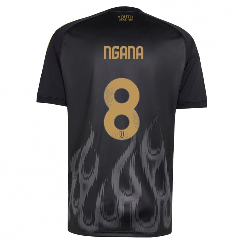 Danxen Hombre Camiseta Valdes Ngana #8 Negro Marrón Equipación Tercera 2026/27 La Camisa México