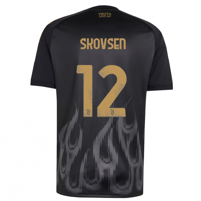 Danxen Hombre Camiseta Matilde Lundorf Skovsen #12 Negro Marrón Equipación Tercera 2026/27 La Camisa México