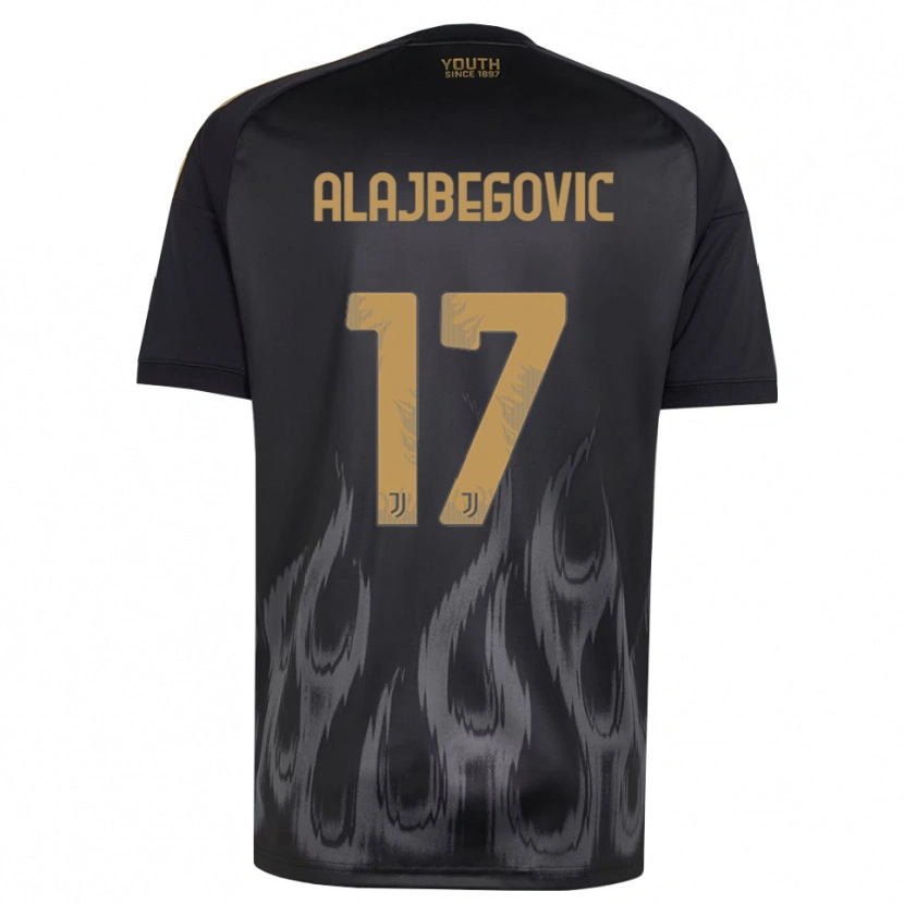 Danxen Hombre Camiseta Kerim Alajbegovic #17 Negro Marrón Equipación Tercera 2026/27 La Camisa México