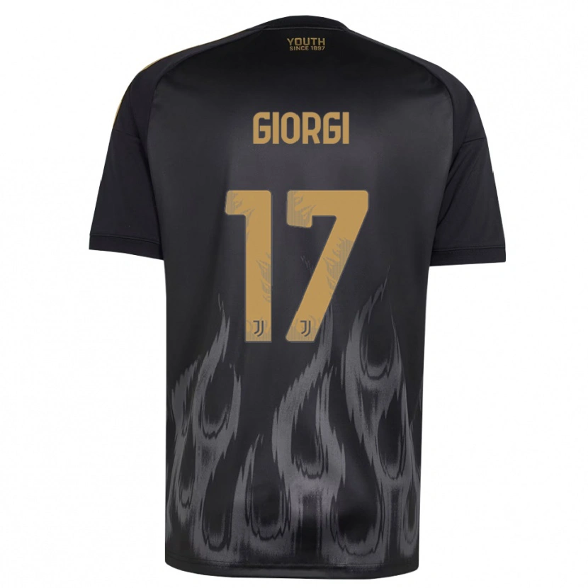 Danxen Hombre Camiseta Lorenzo Giorgi #17 Negro Marrón Equipación Tercera 2026/27 La Camisa México