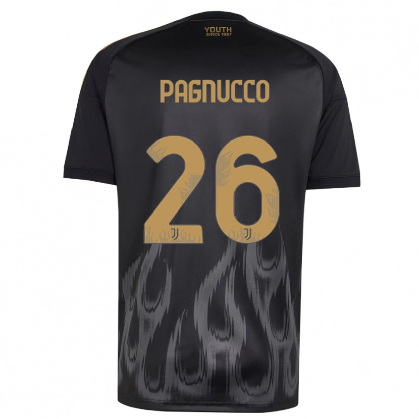 Danxen Hombre Camiseta Filippo Pagnucco #26 Negro Marrón Equipación Tercera 2026/27 La Camisa México