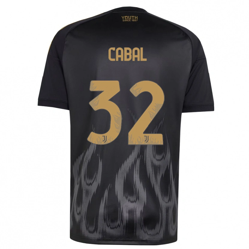 Danxen Hombre Camiseta Juan Cabal #32 Negro Marrón Equipación Tercera 2026/27 La Camisa México