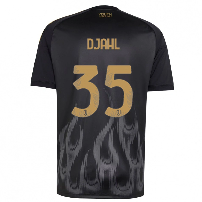 Danxen Hombre Camiseta Rayan Djahl #35 Negro Marrón Equipación Tercera 2026/27 La Camisa México