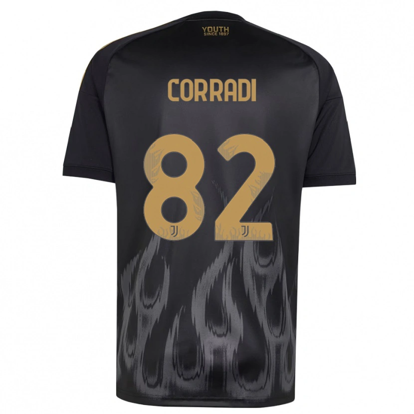 Danxen Hombre Camiseta Christian Corradi #82 Negro Marrón Equipación Tercera 2026/27 La Camisa México