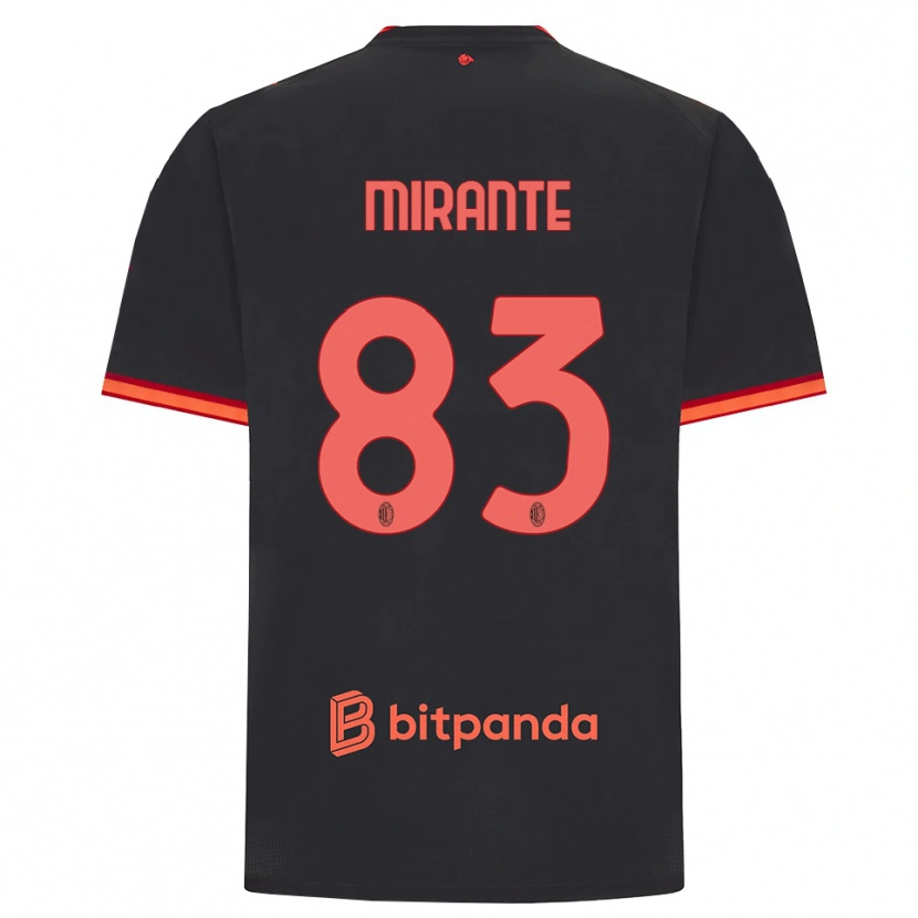 Danxen Hombre Camiseta Antonio Mirante #83 Rojo Negro Equipación Tercera 2026/27 La Camisa México
