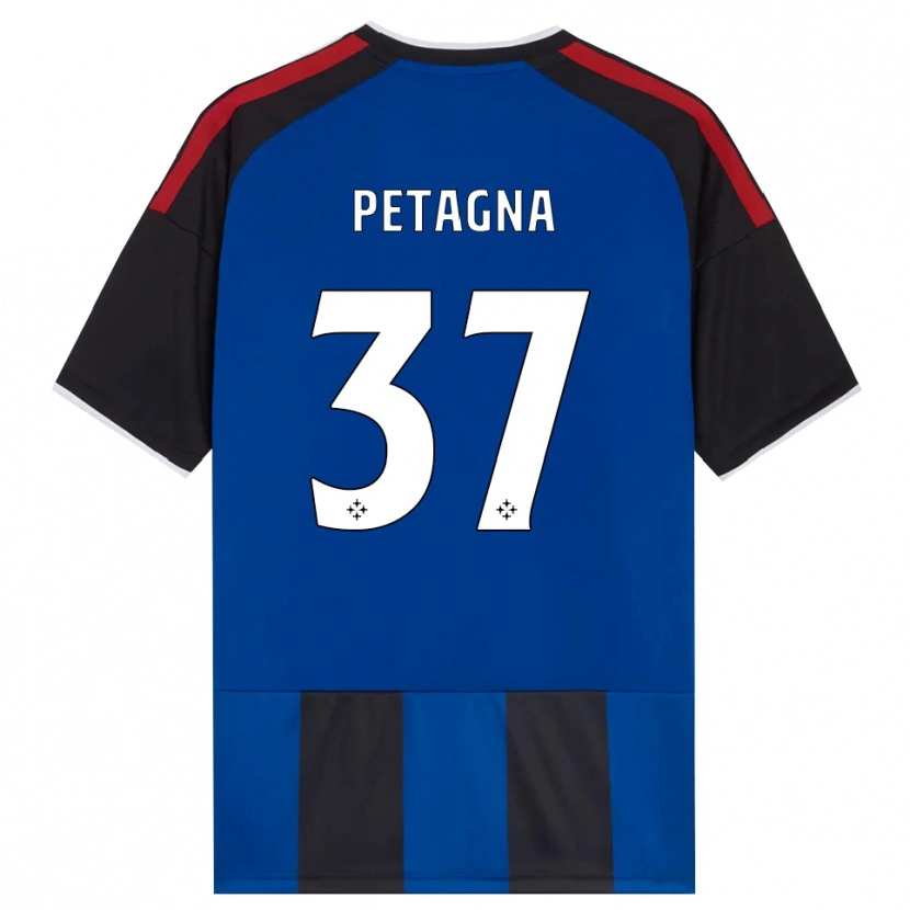 Danxen Hombre Camiseta Andrea Petagna #37 Negro Rojo Blanco Azul 1ª Equipación 2026/27 La Camisa México