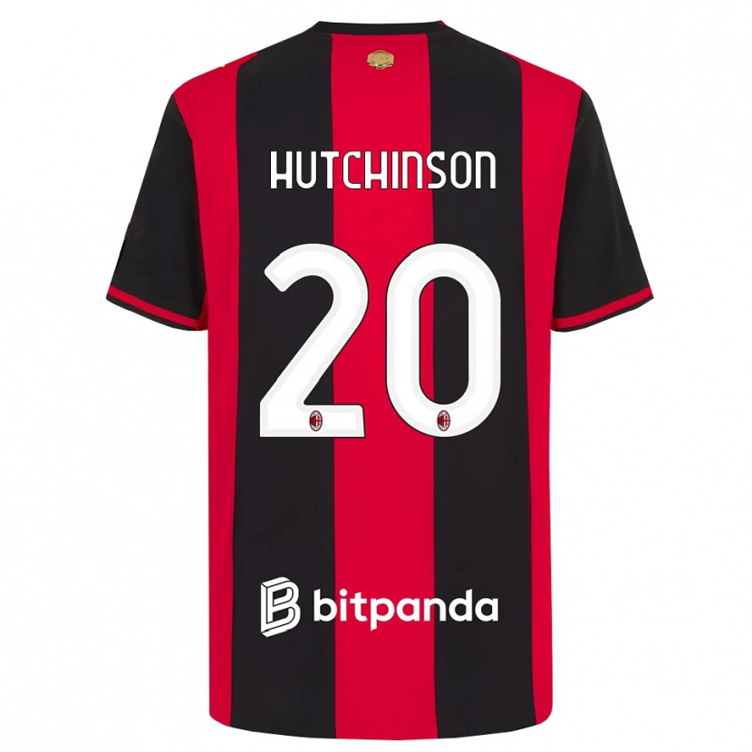 Danxen Mujer Camiseta Omari Hutchinson #20 Rojo Negro Blanco 1ª Equipación 2026/27 La Camisa México