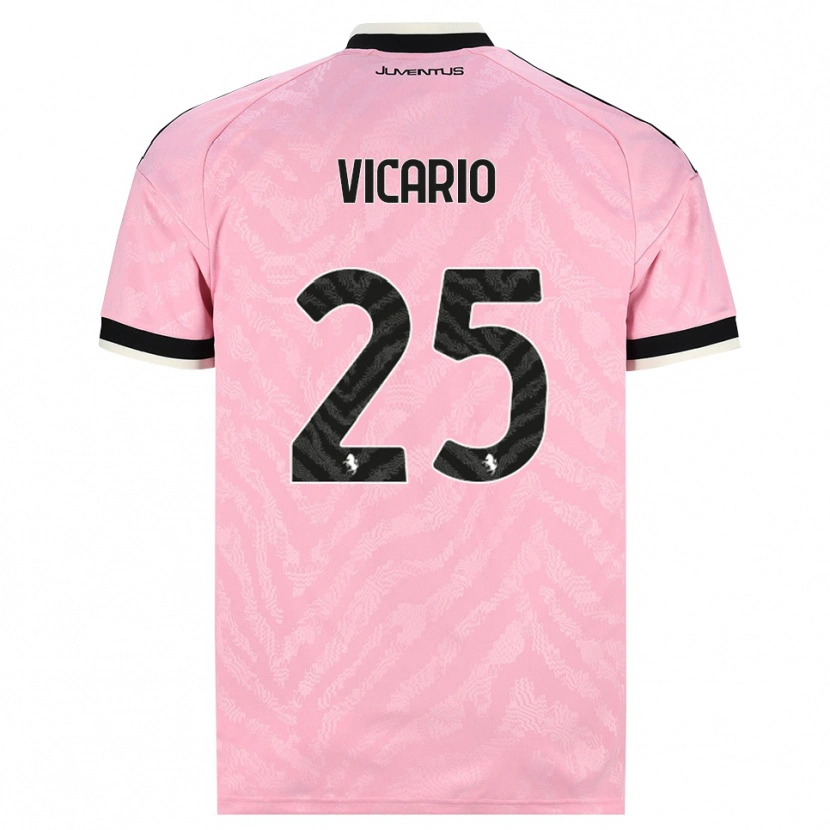 Danxen Mujer Camiseta Guglielmo Vicario #25 Rosa Negro 2ª Equipación 2026/27 La Camisa México