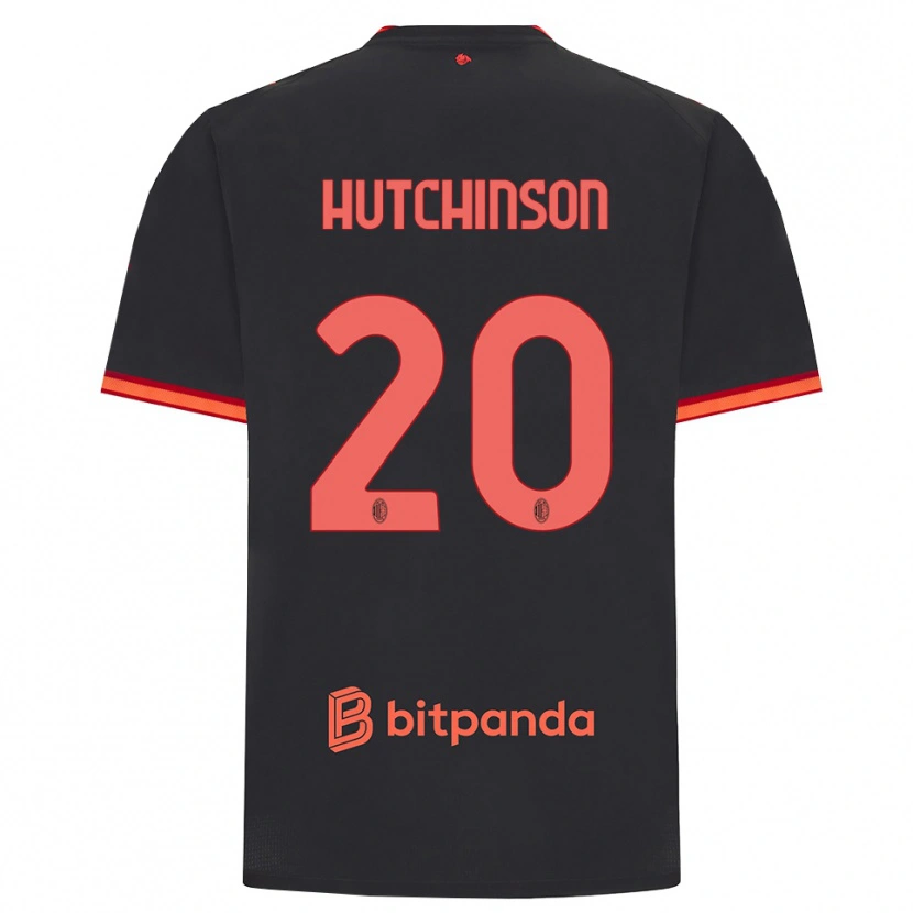 Danxen Mujer Camiseta Omari Hutchinson #20 Rojo Negro Equipación Tercera 2026/27 La Camisa México