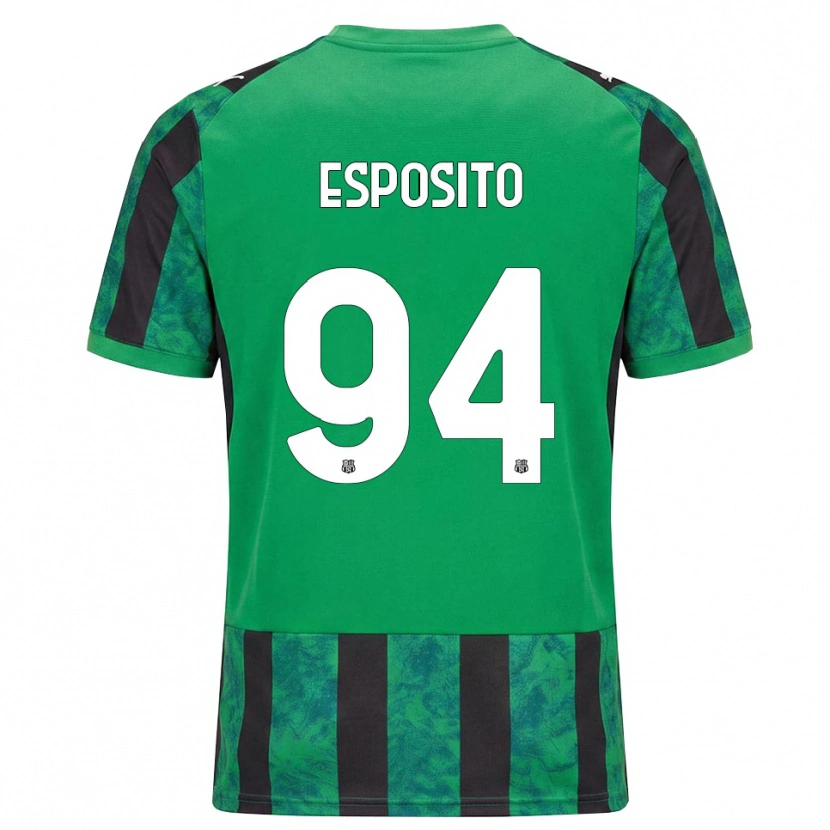 Danxen Mujer Camiseta Sebastiano Esposito #94 Verde Negro Blanco 1ª Equipación 2026/27 La Camisa México
