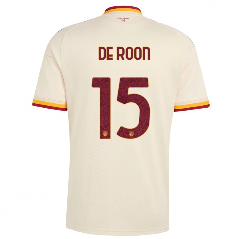 Danxen Mujer Camiseta Marten De Roon #15 Champán Rojo Amarillo 2ª Equipación 2026/27 La Camisa México