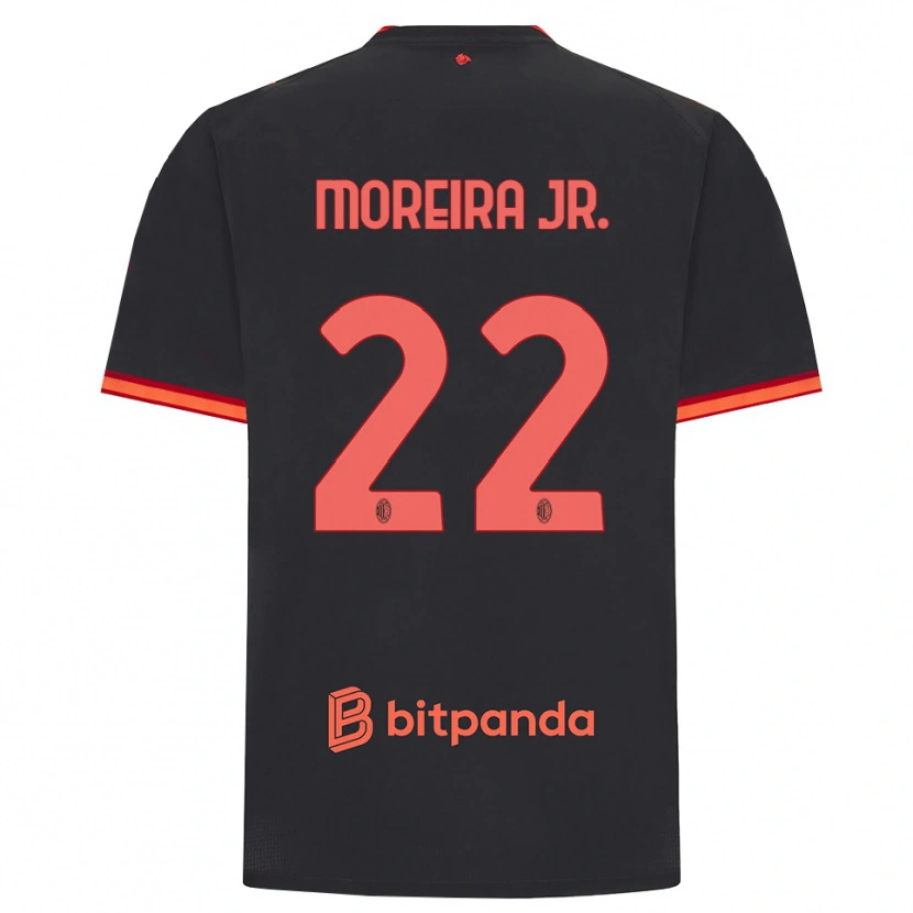 Danxen Mujer Camiseta Diego Moreira #22 Rojo Negro Equipación Tercera 2026/27 La Camisa México