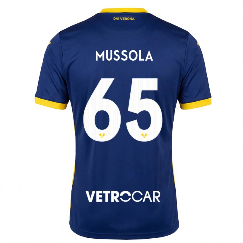 Danxen Mujer Camiseta Matteo Mussola #65 Azul Real Amarillo Blanco 1ª Equipación 2026/27 La Camisa México