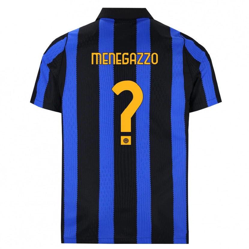 Danxen Mujer Camiseta Leonardo Menegazzo #0 Negro Azul Amarillo 1ª Equipación 2026/27 La Camisa México