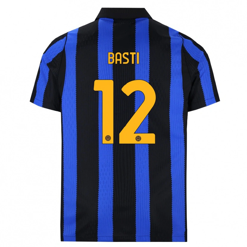Danxen Mujer Camiseta Matteo Basti #12 Negro Azul Amarillo 1ª Equipación 2026/27 La Camisa México