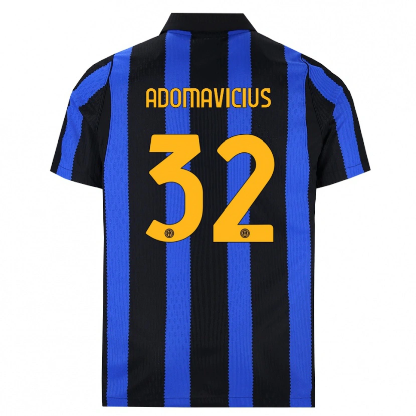 Danxen Mujer Camiseta Henrikas Adomavičius #32 Negro Azul Amarillo 1ª Equipación 2026/27 La Camisa México
