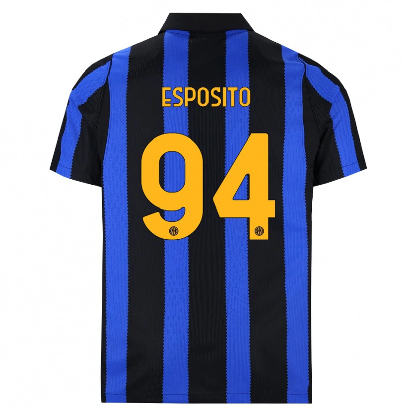 Danxen Mujer Camiseta Pio Esposito #94 Negro Azul Amarillo 1ª Equipación 2026/27 La Camisa México