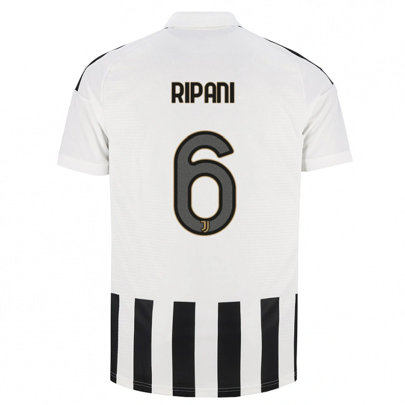 Danxen Mujer Camiseta Diego Ripani #6 Negro Blanco Marrón 1ª Equipación 2026/27 La Camisa México