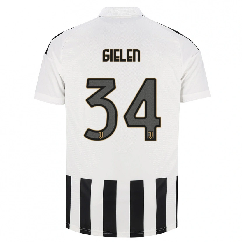 Danxen Mujer Camiseta Wout Gielen #34 Negro Blanco Marrón 1ª Equipación 2026/27 La Camisa México