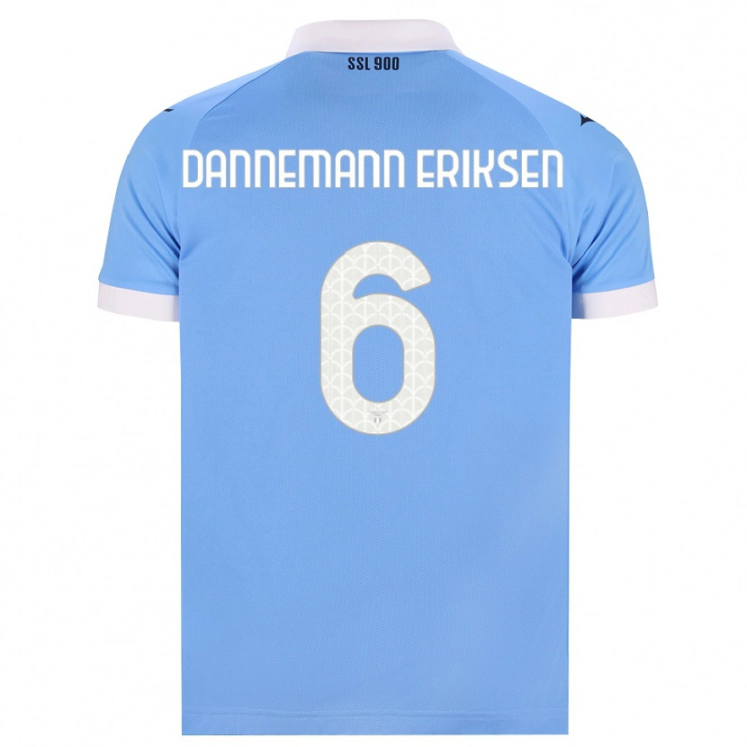 Danxen Mujer Camiseta Louise Dannemann Eriksen #6 Azul Cielo Negro Blanco 1ª Equipación 2026/27 La Camisa México