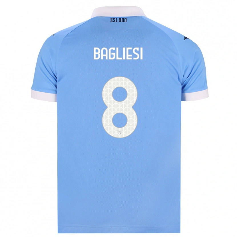Danxen Mujer Camiseta Thomas Bagliesi #8 Azul Cielo Negro Blanco 1ª Equipación 2026/27 La Camisa México
