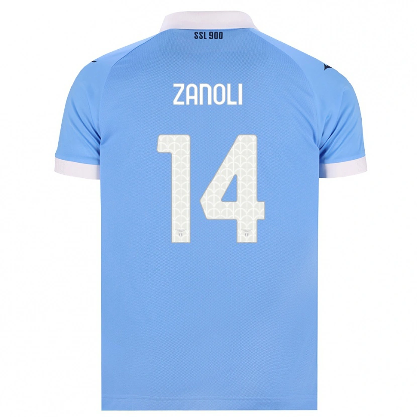 Danxen Mujer Camiseta Martina Zanoli #14 Azul Cielo Negro Blanco 1ª Equipación 2026/27 La Camisa México