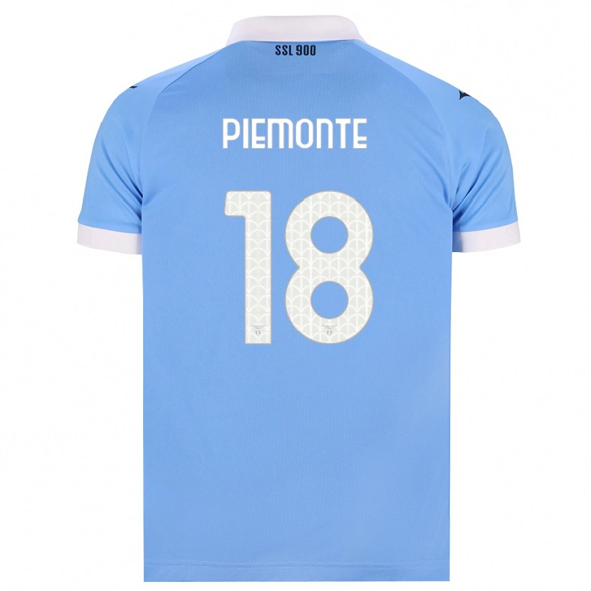 Danxen Mujer Camiseta Martina Piemonte #18 Azul Cielo Negro Blanco 1ª Equipación 2026/27 La Camisa México