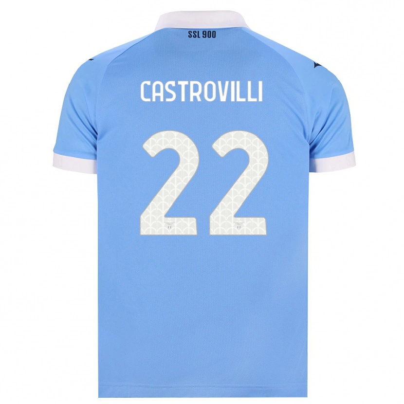 Danxen Mujer Camiseta Gaetano Castrovilli #22 Azul Cielo Negro Blanco 1ª Equipación 2026/27 La Camisa México