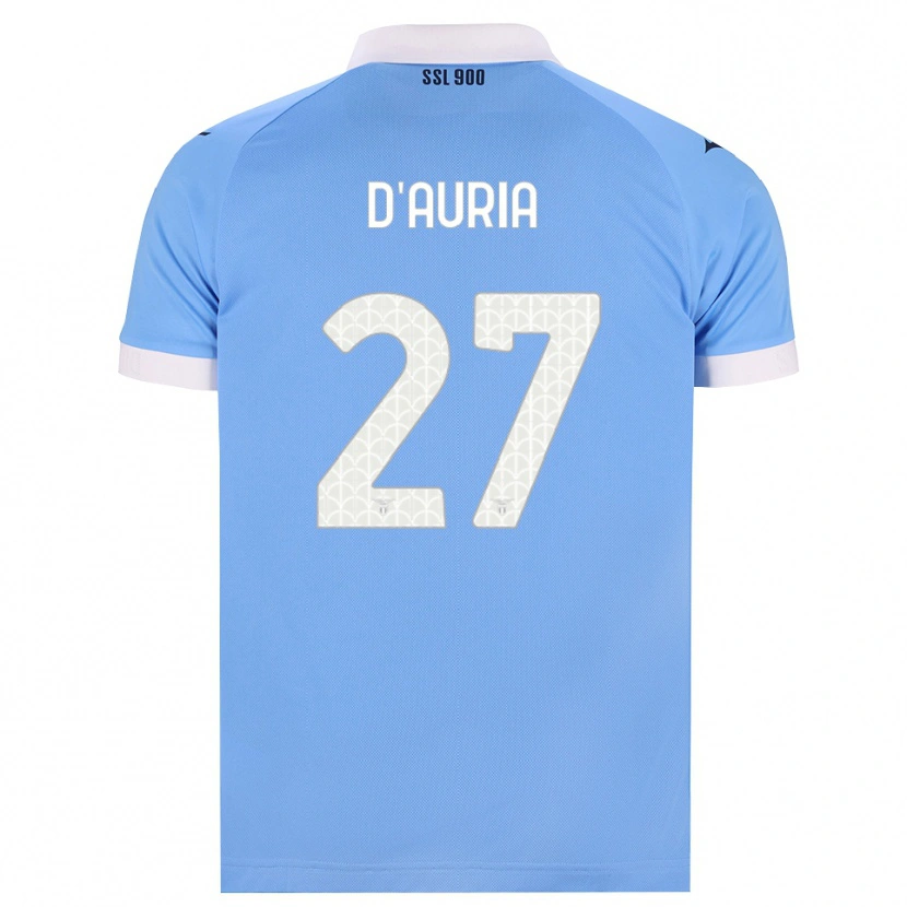 Danxen Mujer Camiseta Federica D'auria #27 Azul Cielo Negro Blanco 1ª Equipación 2026/27 La Camisa México