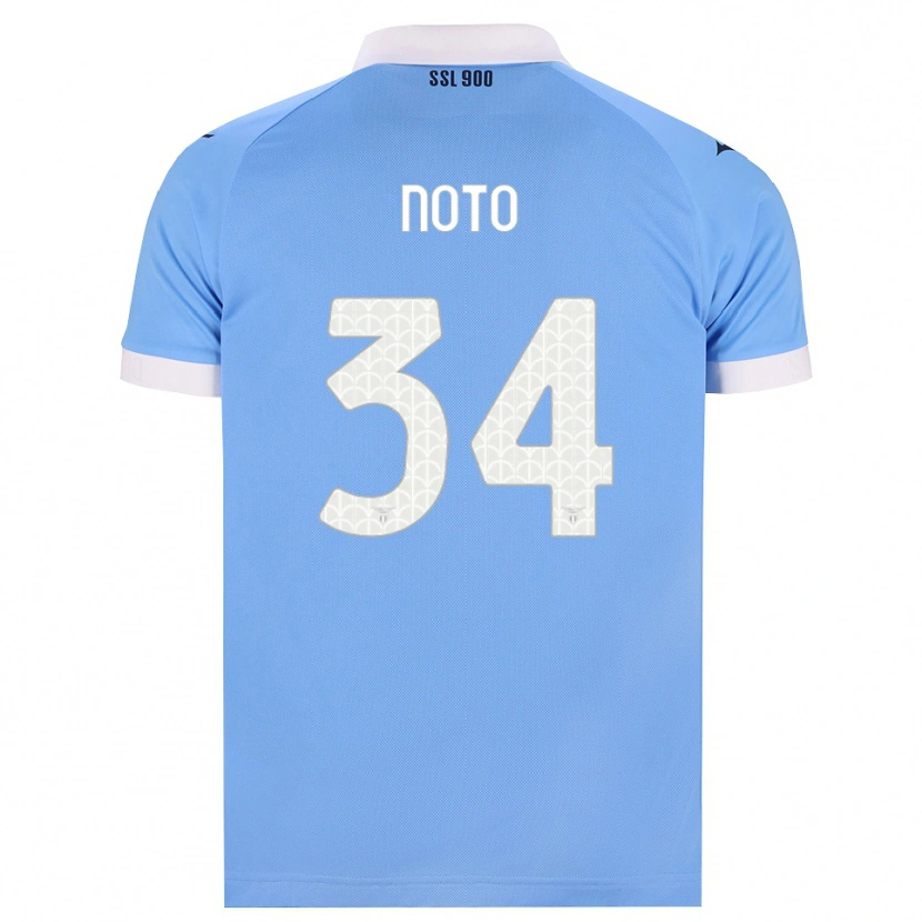Danxen Mujer Camiseta Pierpaolo Noto #34 Azul Cielo Negro Blanco 1ª Equipación 2026/27 La Camisa México