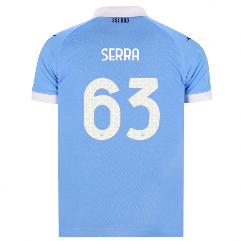 Danxen Mujer Camiseta Federico Serra #63 Azul Cielo Negro Blanco 1ª Equipación 2026/27 La Camisa México