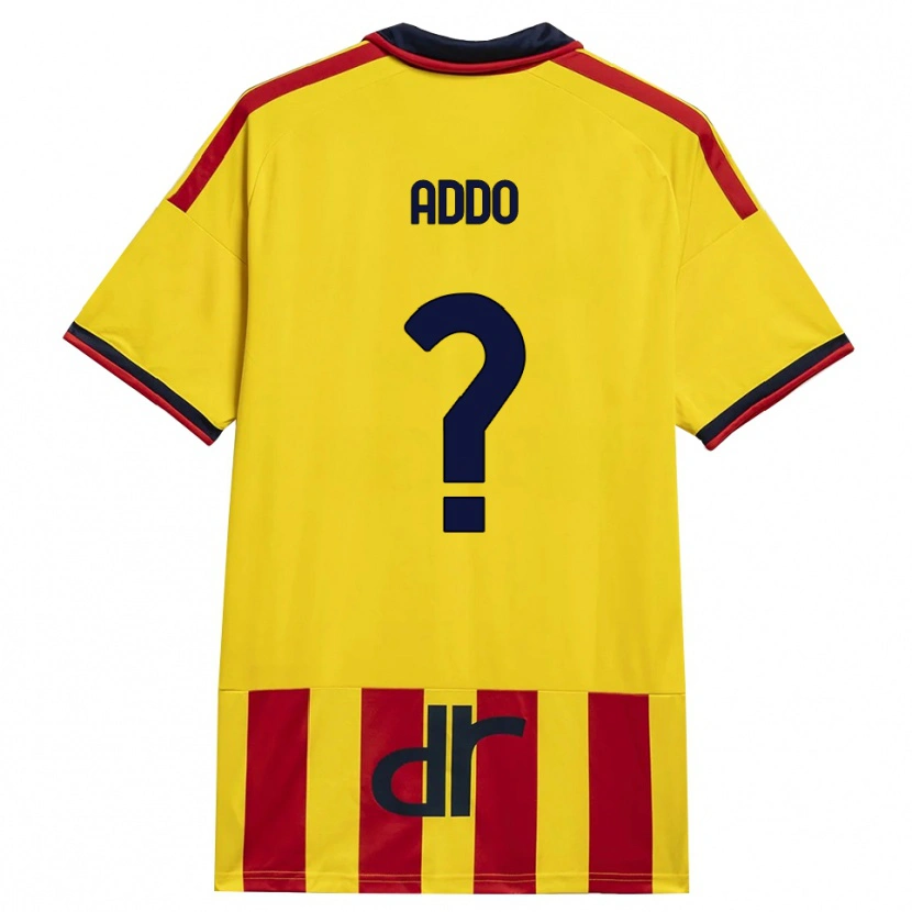 Danxen Mujer Camiseta Vernon Addo #0 Amarillo Rojo 1ª Equipación 2026/27 La Camisa México