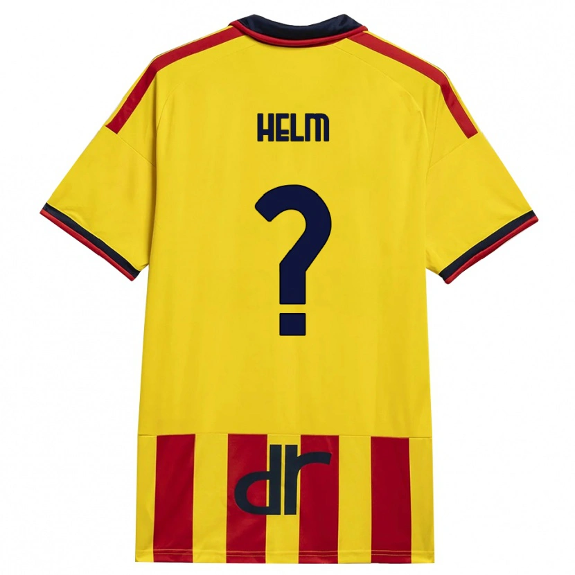 Danxen Mujer Camiseta Adrian Helm #0 Amarillo Rojo 1ª Equipación 2026/27 La Camisa México