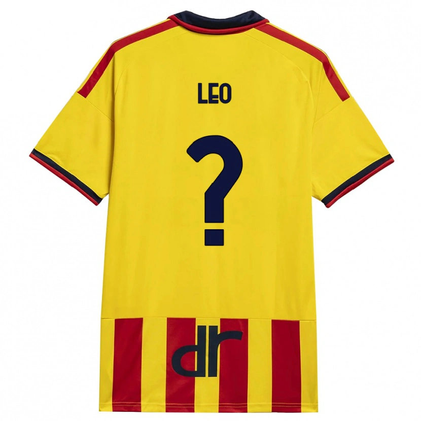 Danxen Mujer Camiseta Giulio Leo #0 Amarillo Rojo 1ª Equipación 2026/27 La Camisa México