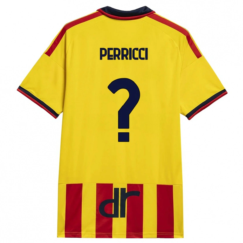 Danxen Mujer Camiseta Gabriele Perricci #0 Amarillo Rojo 1ª Equipación 2026/27 La Camisa México
