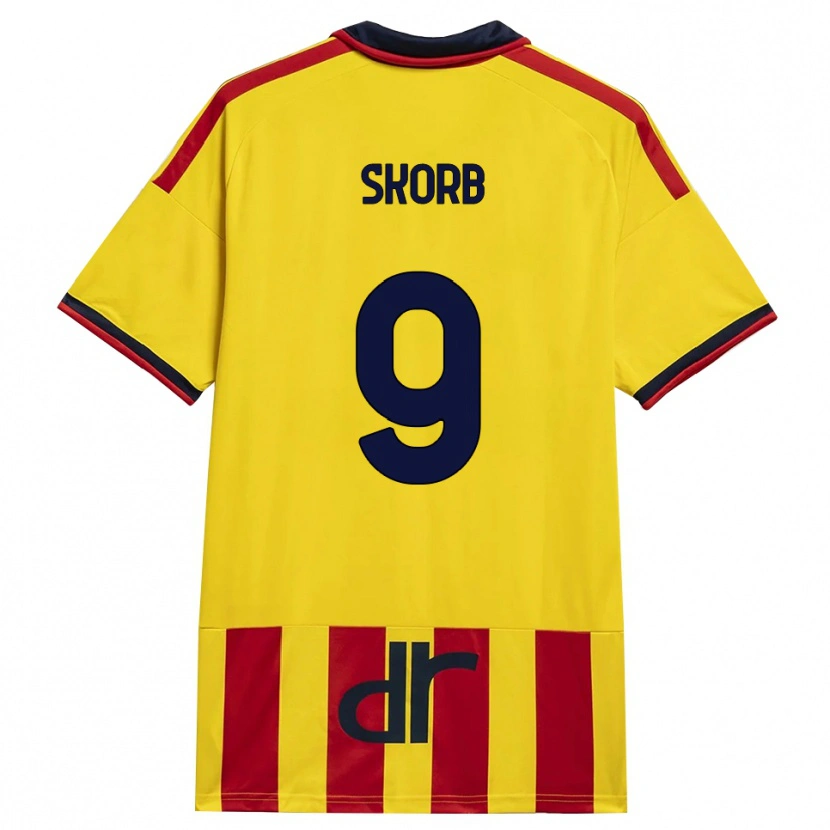 Danxen Mujer Camiseta Filip Skorb #9 Amarillo Rojo 1ª Equipación 2026/27 La Camisa México