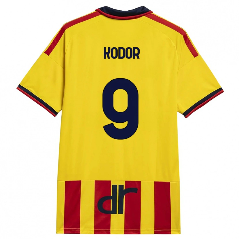 Danxen Mujer Camiseta Jason Kodor #9 Amarillo Rojo 1ª Equipación 2026/27 La Camisa México