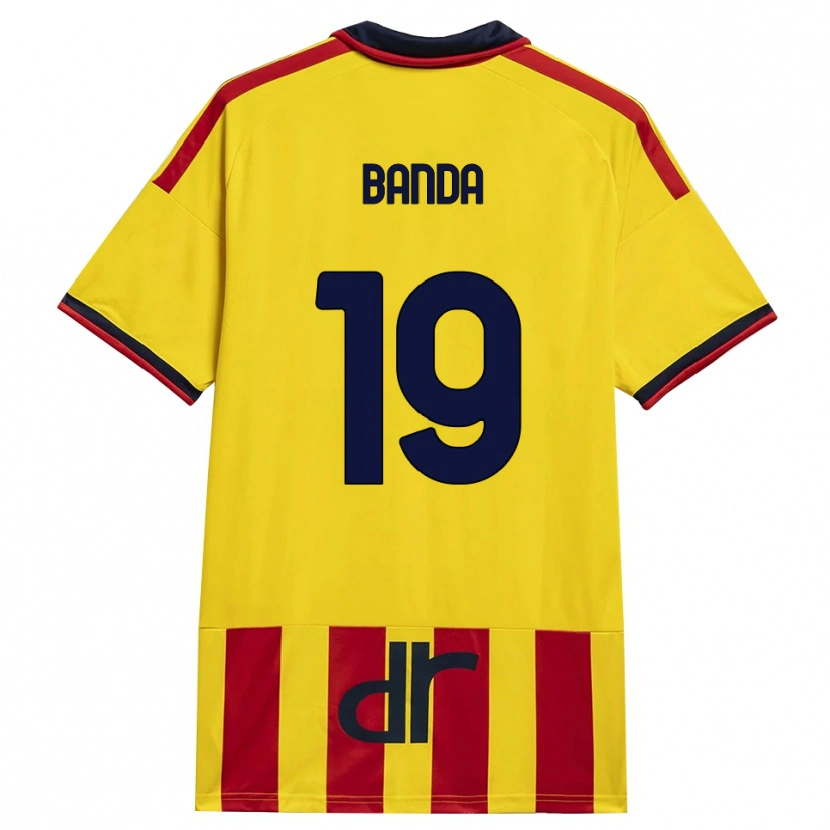 Danxen Mujer Camiseta Lameck Banda #19 Amarillo Rojo 1ª Equipación 2026/27 La Camisa México