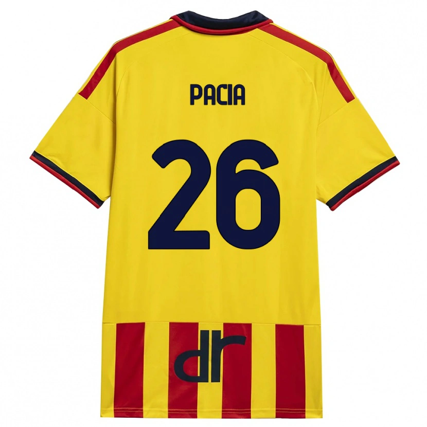 Danxen Mujer Camiseta Fabiano Pacia #26 Amarillo Rojo 1ª Equipación 2026/27 La Camisa México