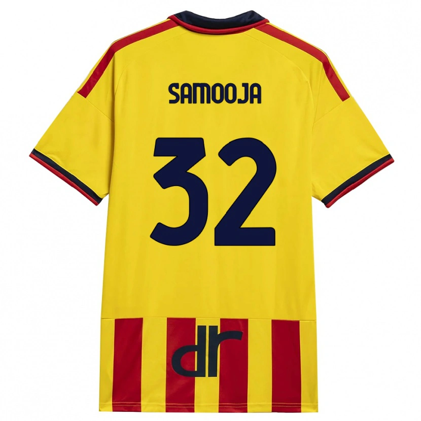 Danxen Mujer Camiseta Jasper Samooja #32 Amarillo Rojo 1ª Equipación 2026/27 La Camisa México