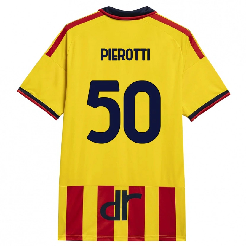 Danxen Mujer Camiseta Santiago Pierotti #50 Amarillo Rojo 1ª Equipación 2026/27 La Camisa México