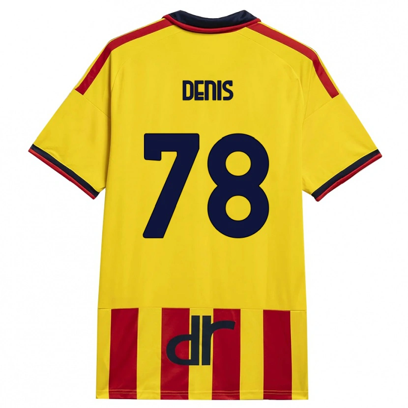 Danxen Mujer Camiseta Max Denis #78 Amarillo Rojo 1ª Equipación 2026/27 La Camisa México