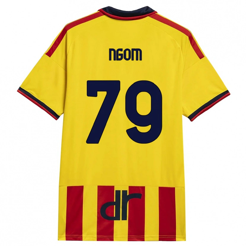 Danxen Mujer Camiseta Oumar Ngom #79 Amarillo Rojo 1ª Equipación 2026/27 La Camisa México