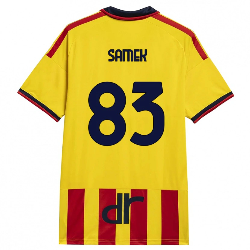 Danxen Mujer Camiseta Daniel Samek #83 Amarillo Rojo 1ª Equipación 2026/27 La Camisa México