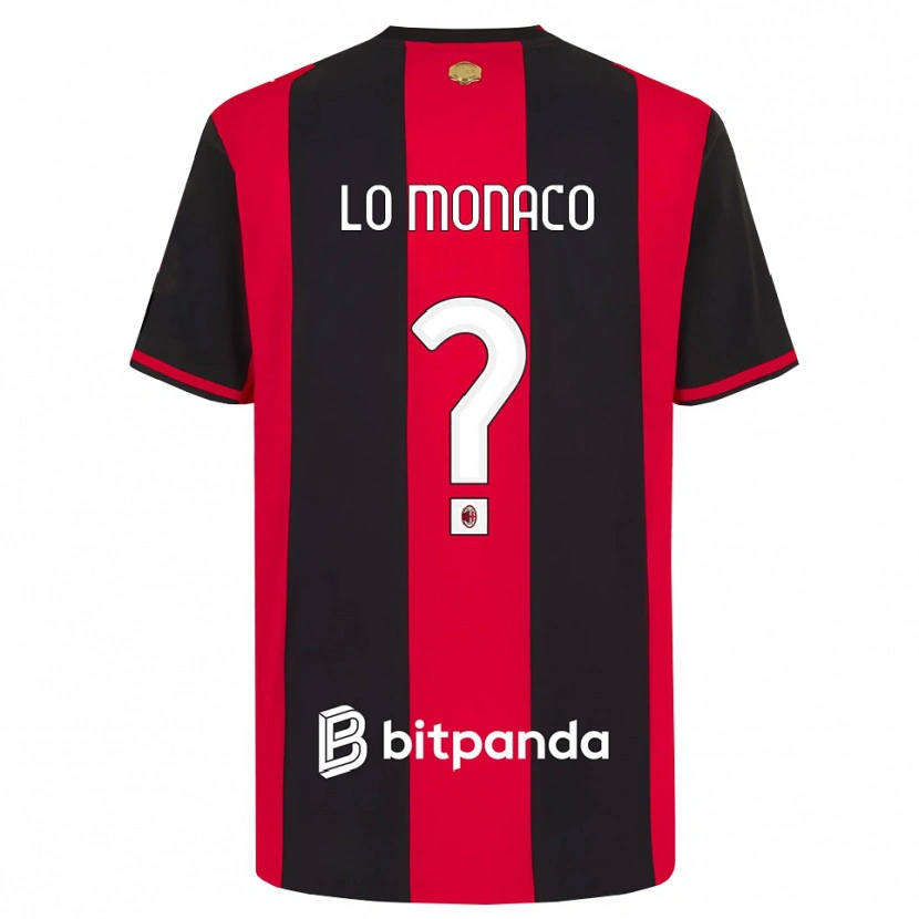 Danxen Mujer Camiseta Kevin Lo Monaco #0 Rojo Negro Blanco 1ª Equipación 2026/27 La Camisa México