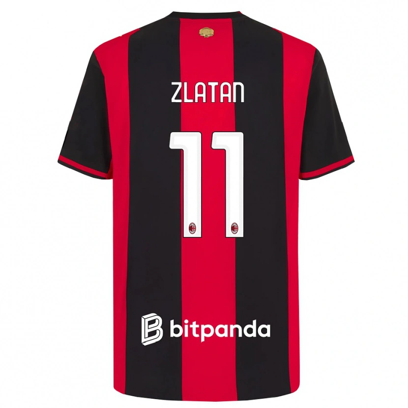 Danxen Mujer Camiseta Zlatan Ibrahimovic #11 Rojo Negro Blanco 1ª Equipación 2026/27 La Camisa México